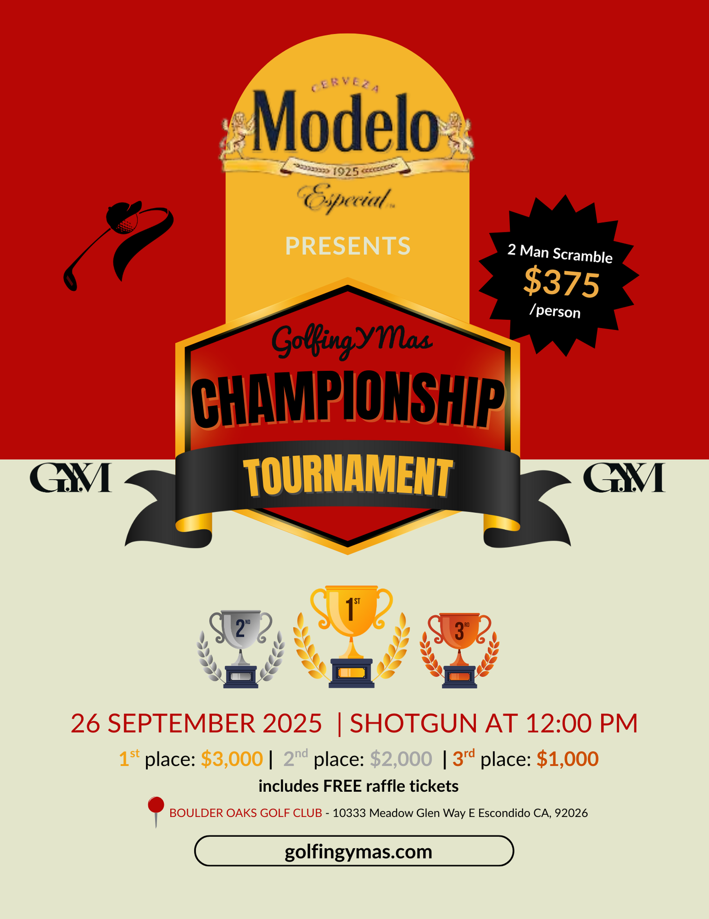 Golfing Y Mas Championship Tournament in San Diego